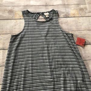 Mossimo Black and White Stripped Summer Dress NWT